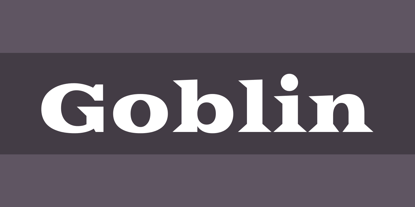 Goblin Regular Font preview